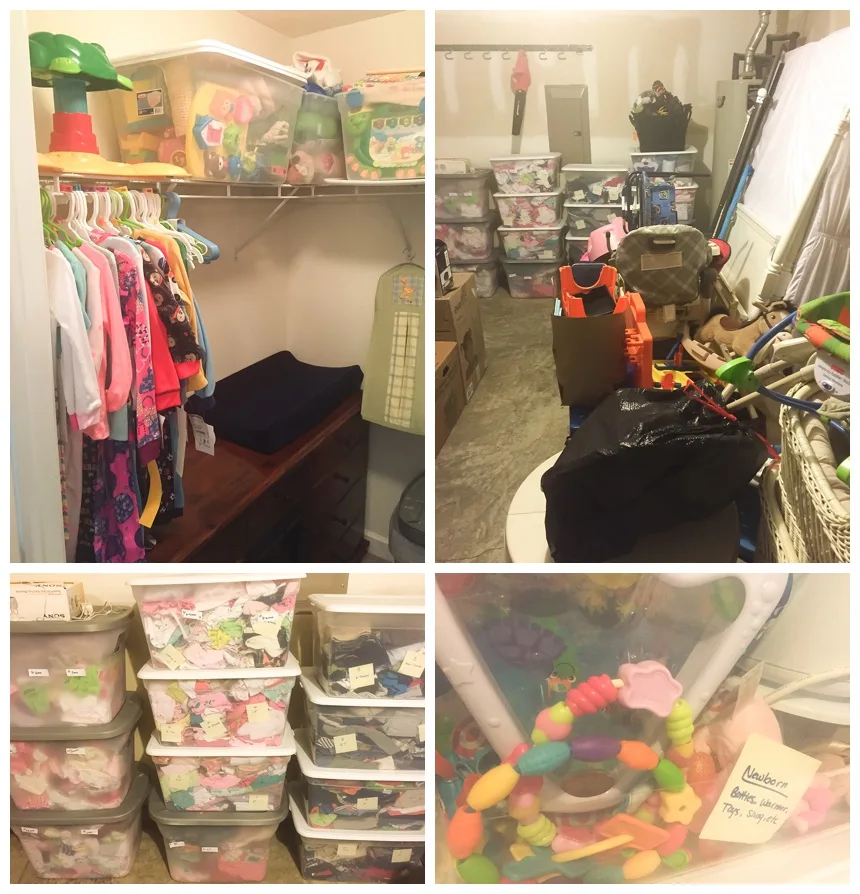 We have been given SO much stuff from people, it's filled up our garage!!