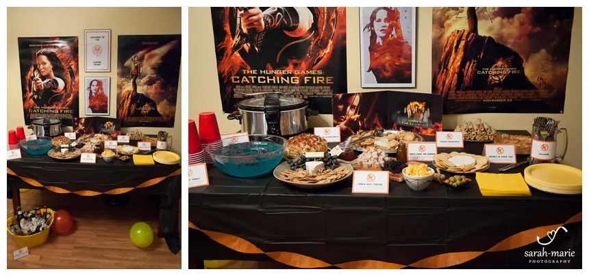 Hunger Games Party Table setup